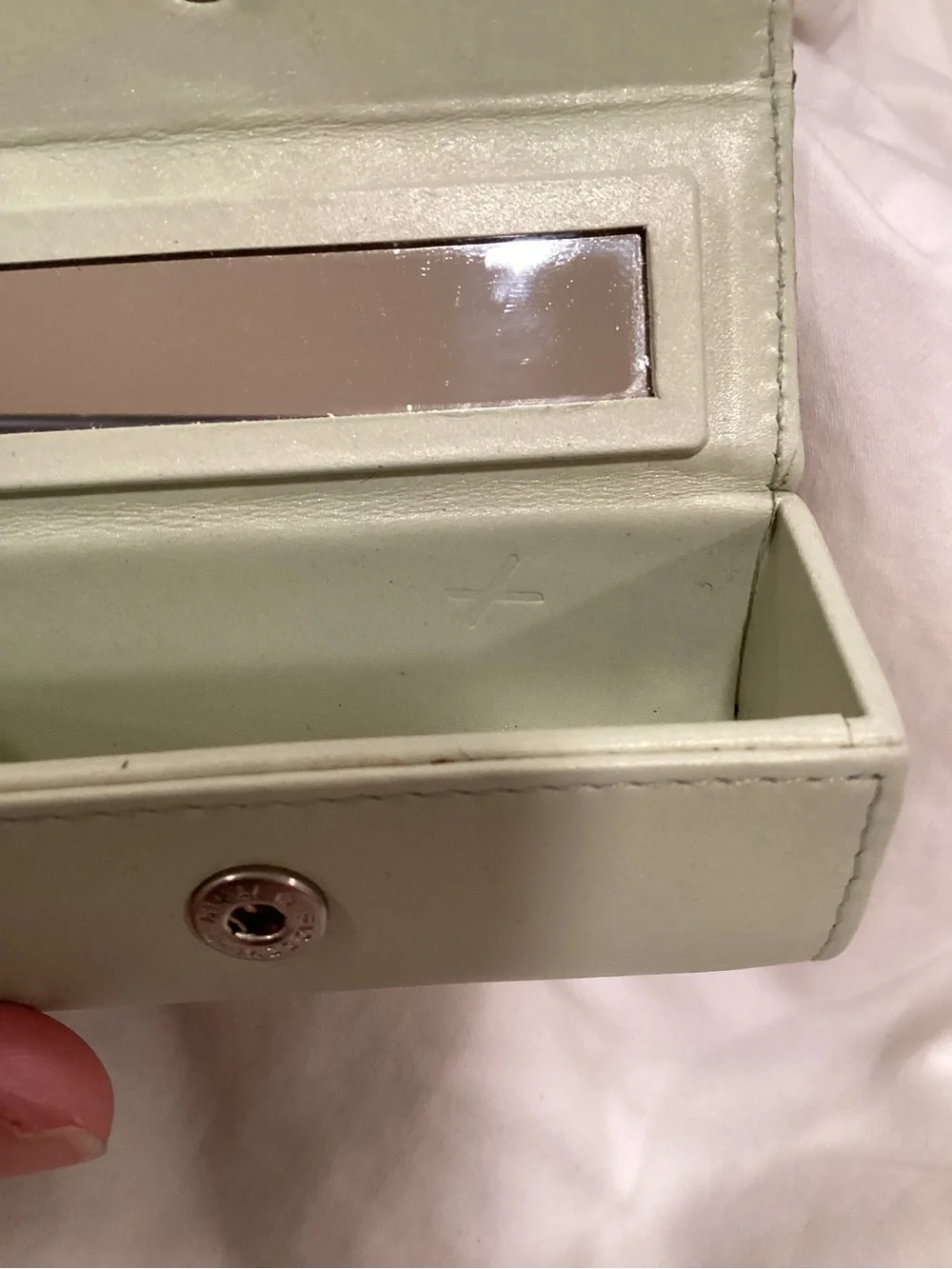 Coach Mint Green VTG Lipstick Case “RARE” color genuine leather
